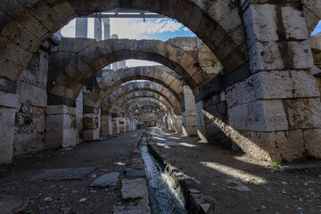 Photographs from the excavations of the Ancient City of Smyrna Agora.