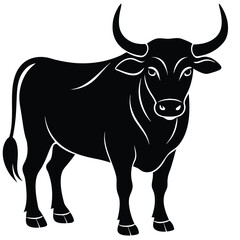 Bull Vector Shilhoette Single icon