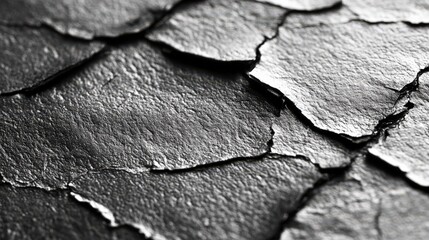 Cracked surface texture close-up image dark environment abstract view artistic concept for design