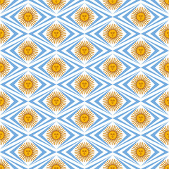 argentina pattern. sun background. vector illustration