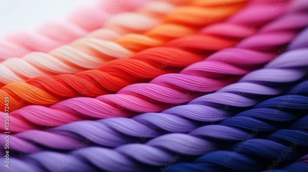 Poster colorful twisted threads abstract gradient texture background