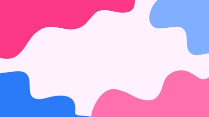Pink and blue wave aesthetic abstract background