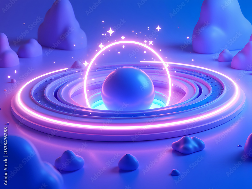 Poster dynamic fluid color gradient background, abstract kv main visual business ppt background