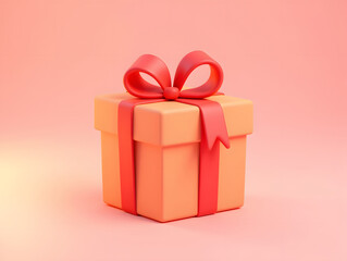 Obraz premium 3D rendering of glowing holiday gift box, Double Eleven e-commerce shopping street gift concept illustration