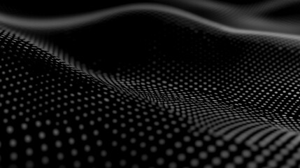 Obraz premium Abstract black and white dot pattern background with waves for graphic design and wallpaper use 
