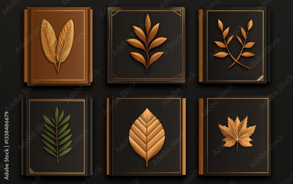 Poster a customizable trading card box template with flat vector graphics, ideal for branding and packaging