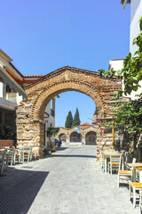 Fototapeta premium Street and building at town of Arta, Epirus, Greece
