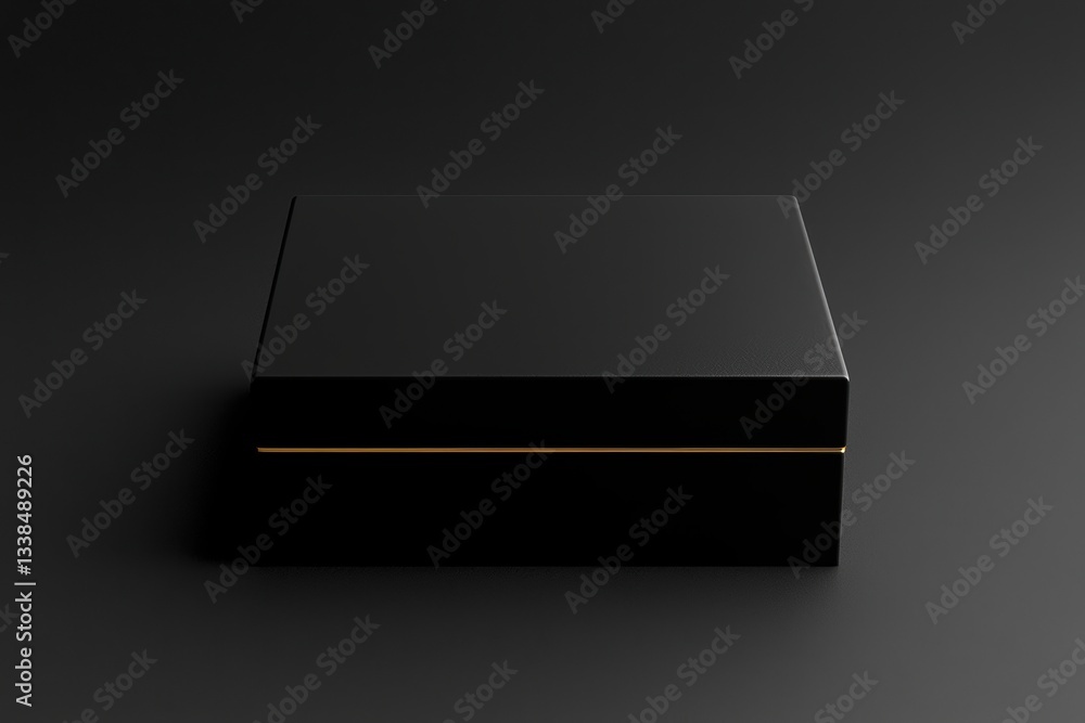 Poster a sleek, minimalistic flat design template for a trading card box, emphasizing customizable branding