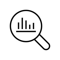 Analysis editable line icon vector stock illustration