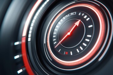 Animated concept of progress bar filling up, symbolizing business success and task completion, sleek futuristic UI