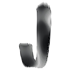 Serpentine Alphabet Series - J