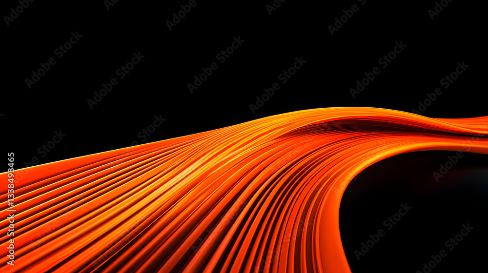 Poster abstract light three-dimensional luminous particles technology sense kv main visual background