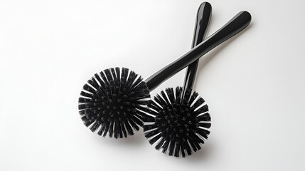 black toilet brush mockup design.ai generative