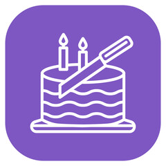 Birthday Cake Slicer Icon