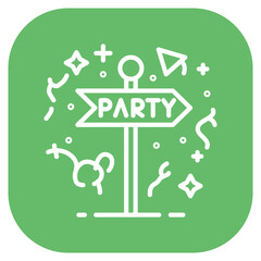 Party Signpost Icon