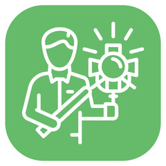 Lighting Technician Vector Icon