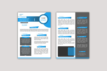 Professional case study company brochure template design
