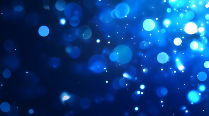 Blue neon light, abstract empty scene with light beams and spotlights concept illustration