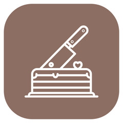 Wedding Cake Slicer Icon
