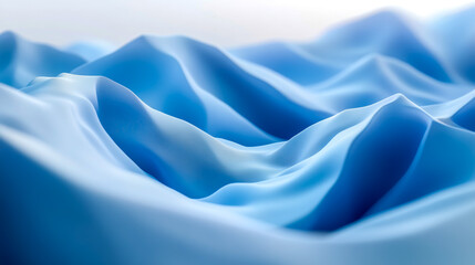 Obraz premium Abstract blue waves background smooth surface texture design wallpaper desktop backdrop modern graphic art 3d