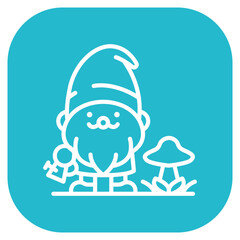 Garden Gnome Vector Icon