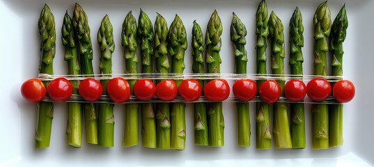 Artful asparagus landscape a culinary miniature garden creation