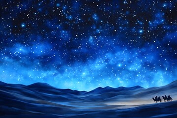 Romantic starry sky