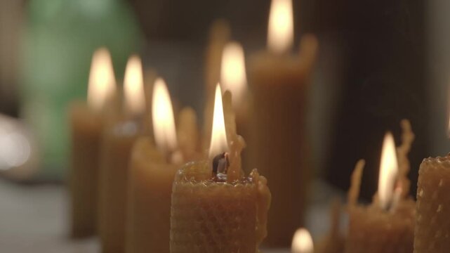 Warm Candlelight An Essence of Serenity and Calmness that Envelops the Soul and Spirit