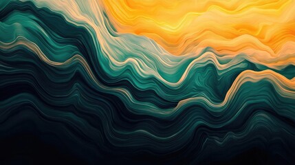 Abstract Teal and Gold Wave Pattern Backgrounds for Digital Art and Design Use Cases. For Digital Art Designs. For Digital Backgrounds, Images, Prints and Wall Arts. For Digital Art. For Web Pages
