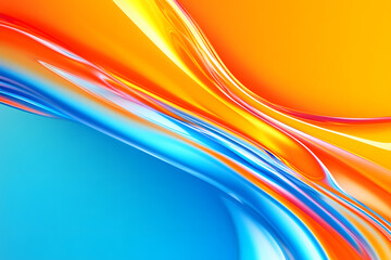 Technology sense data concept 3D rendering, abstract concept KV main visual business PPT background