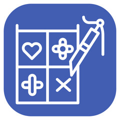 Hand Quilting Vector Icon