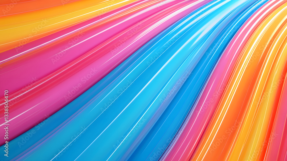 Poster particle flow tunnel space vortex, internet science and technology creative background