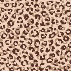 Abstract modern leopard seamless pattern. Animals trendy background. Color decorative vector stock illustration for print, card, postcard, fabric, textile. Modern ornament of stylized skin.