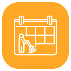 Room Cleaning Schedule Icon