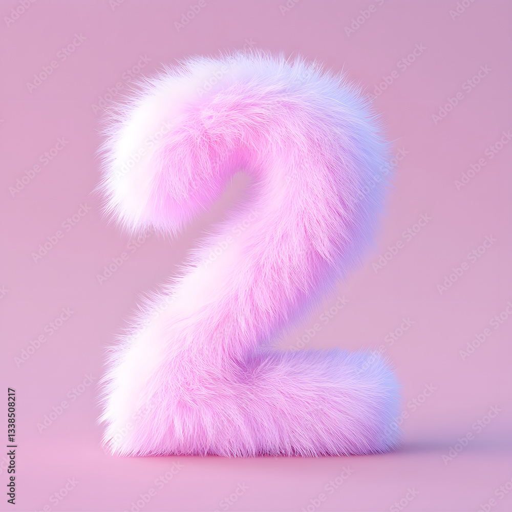 Poster 3d rendering digital font big sale event countdown concept element