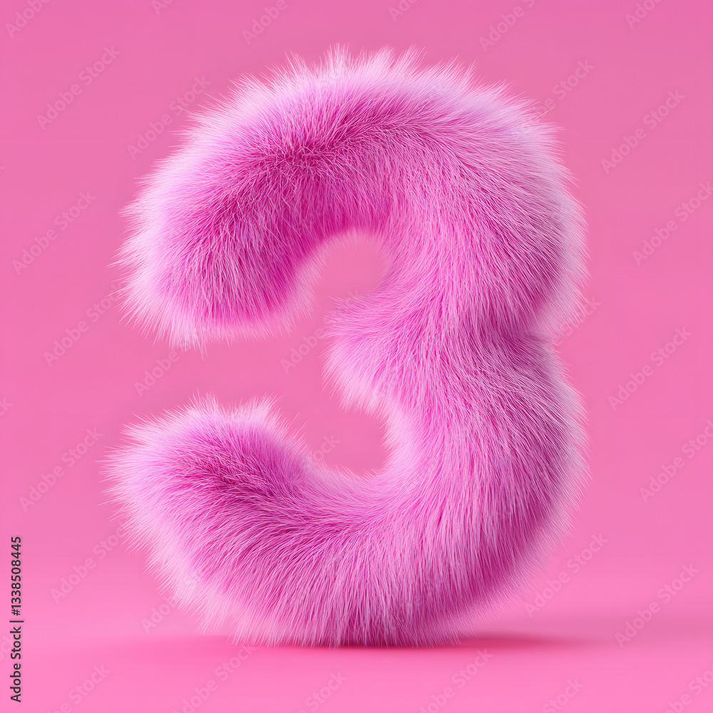 Poster 3d rendering digital font big sale event countdown concept element
