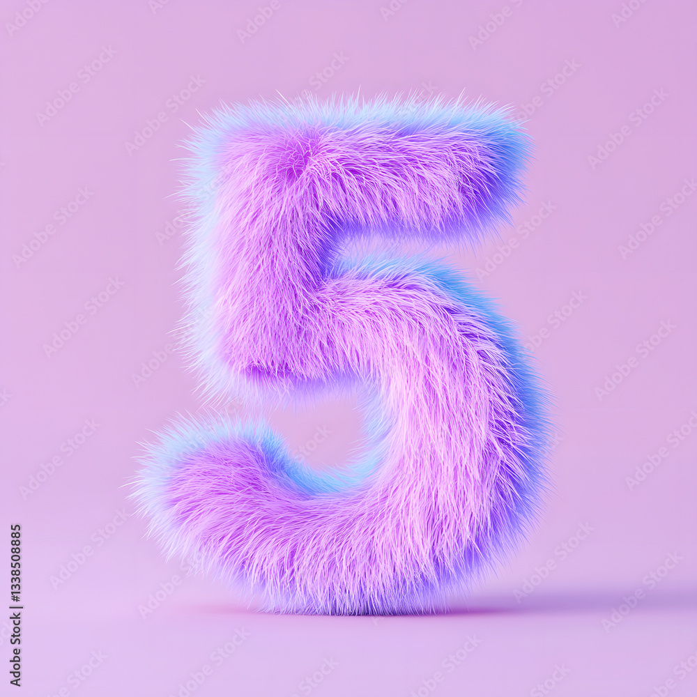 Poster 3d rendering digital font big sale event countdown concept element
