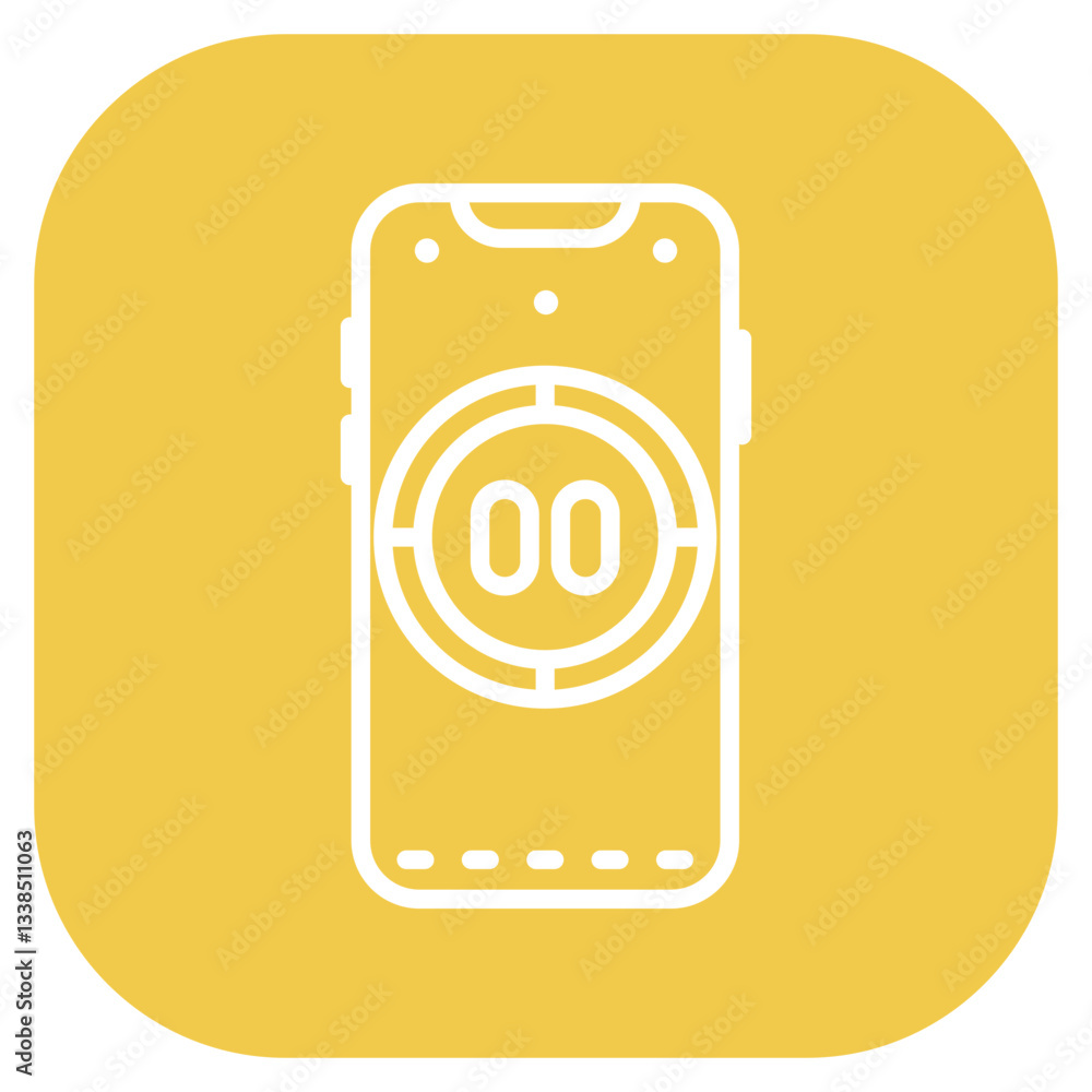 Poster countdown app vector icon