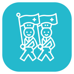 New Year Parade Vector Icon