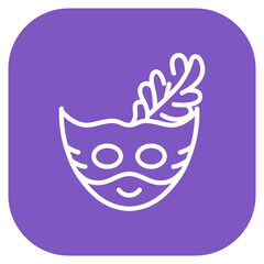 Party Mask Vector Icon
