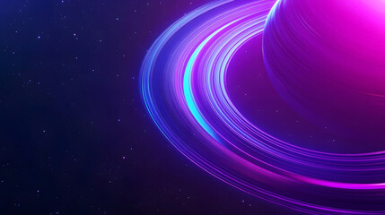 Fototapeta premium Planet universe vortex planet starry sky future technology concept illustration background