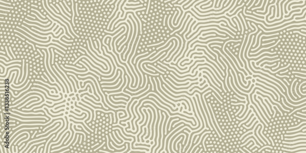 Poster abstract pattern background. beige organic halftone background. vector organic pattern of line and d