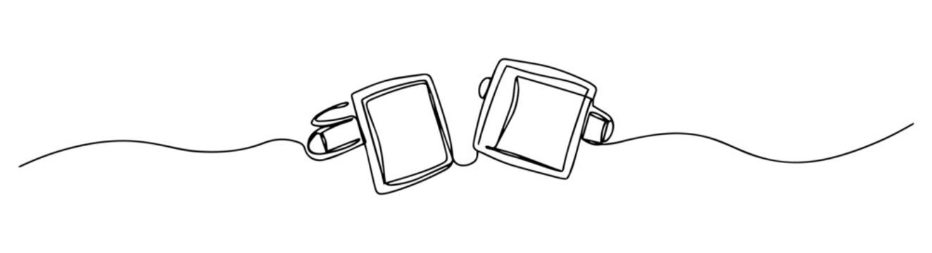 black line art cufflinks clip art preview