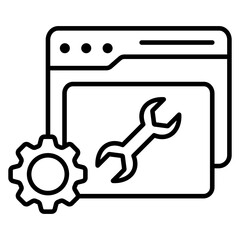 Build Outline Icon
