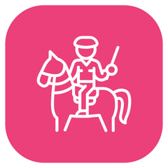 Mounted Police Vector Icon