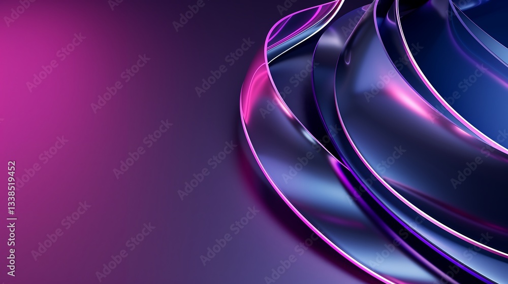 Poster a high-tech abstract background featuring layers of floating translucent digital panels, subtle neon