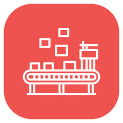 Naklejka premium Automated Sorting Vector Icon