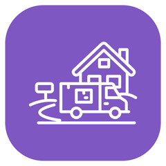 Last Mile Delivery Vector Icon