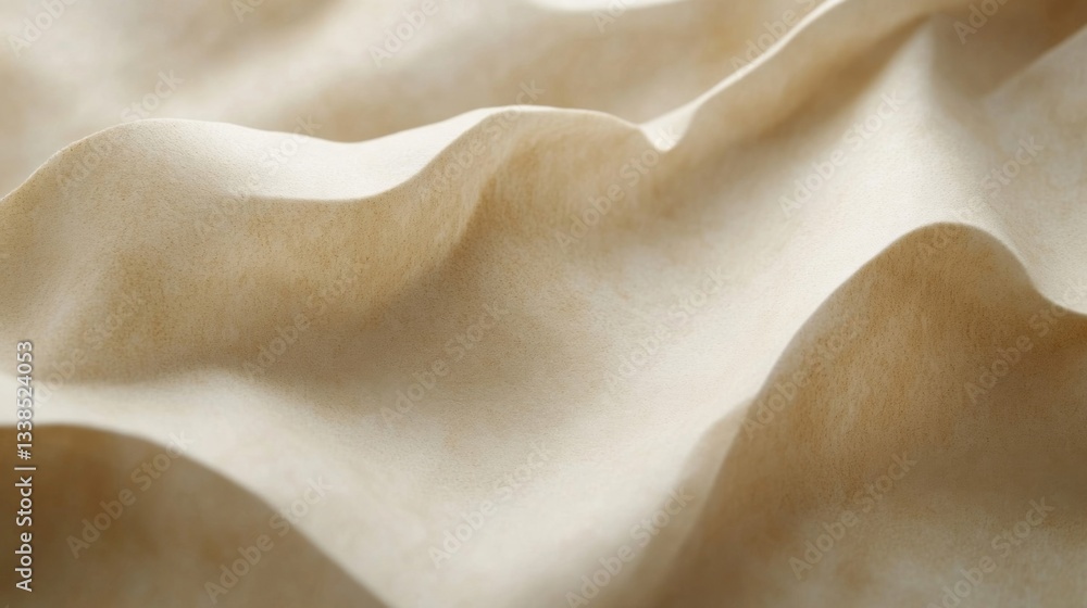 Poster abstract beige texture showing undulating waves