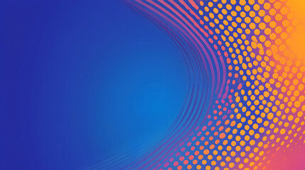 Fototapeta premium Abstract dynamic halftone dot style colorful background template banner illustration design